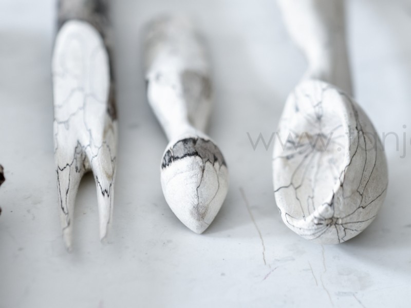 Löffel-Schnitz-Kurse, mit Giraffenholz